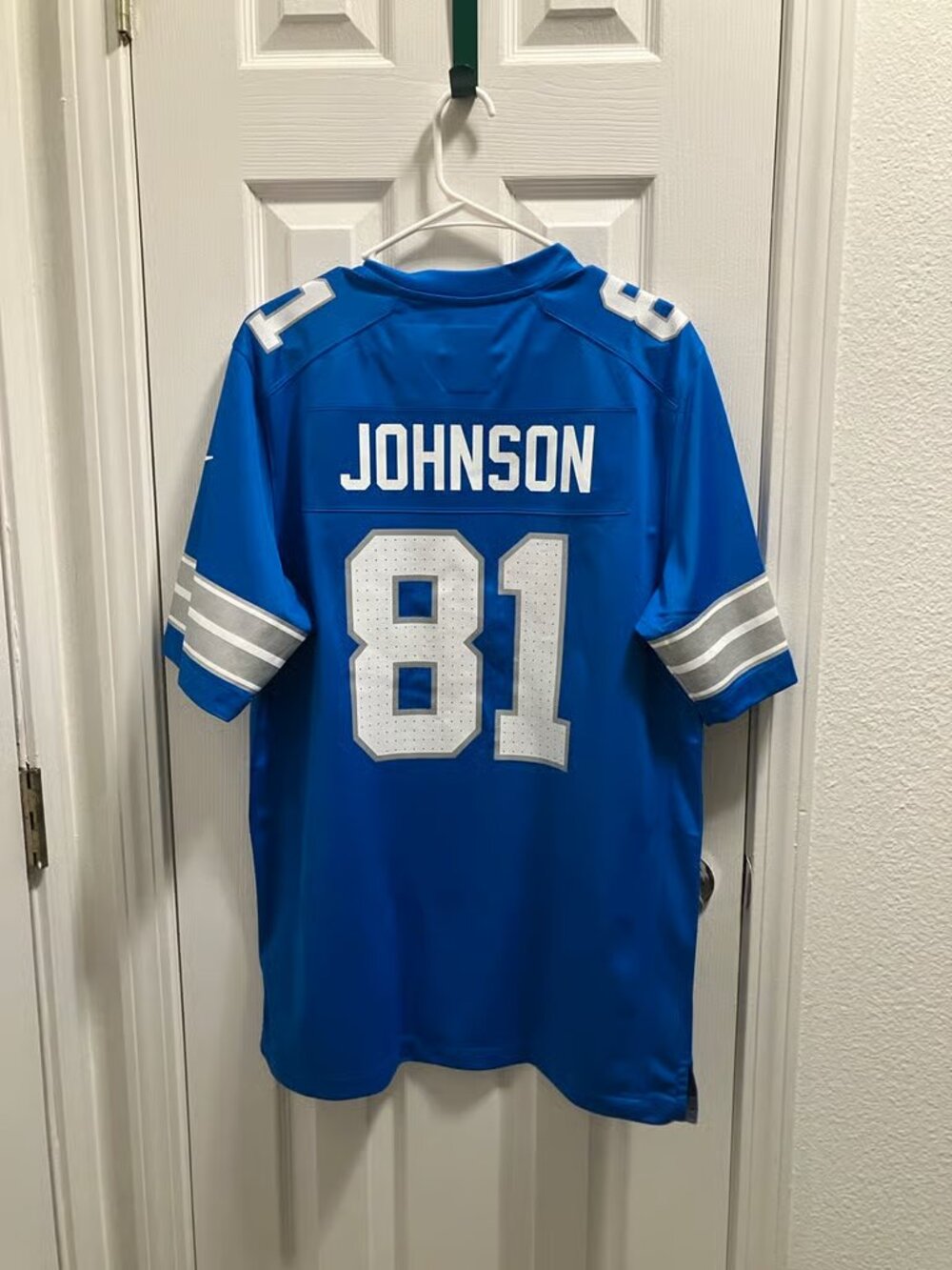 Calvin Johnson Stitched Blue Jersey Vapor